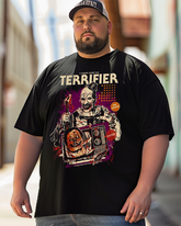 Vintage Halloween Horror Nights Terrifier Men's Cotton Big & Tall T-shirt